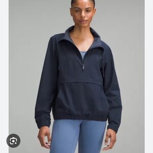 Lululemon Pack Light Pullover Navy Blue 4